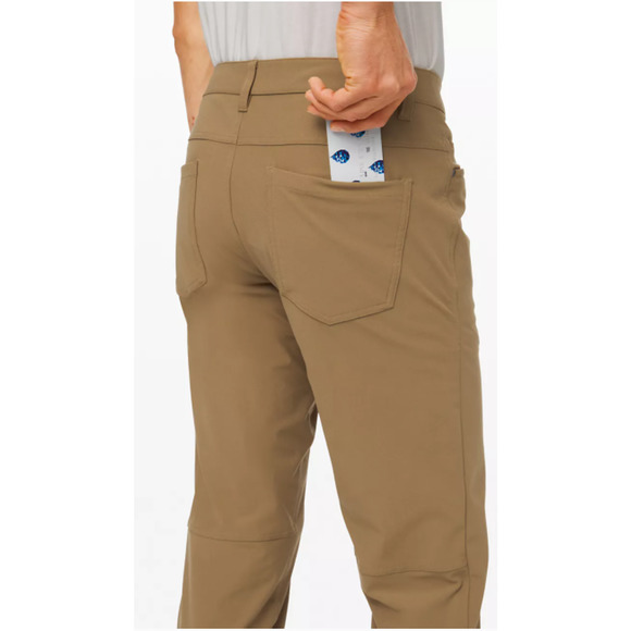 Lululemon Men's ABC Pant Classic Fit Beige Size 28x34 - Picture 2 of 6